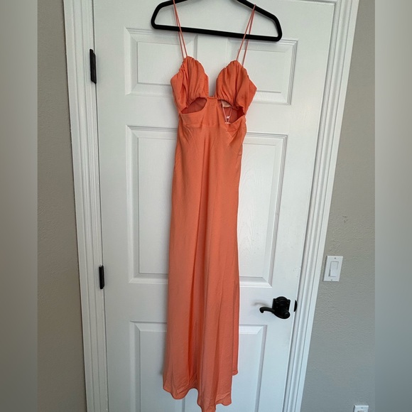 NWT Sage + Paige Peach Rosabel Maxi Dress - Picture 1 of 9